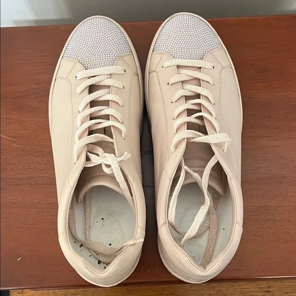 Rene Caovilla Pink Sparkle Sneakers size 39 - Picture 2 of 4